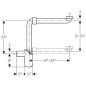 Geberit Accessoires - Siphon à tube plongeur, modèle gain de place, G 1 1/4, diamètre 32 mm, blanc 151.116.11.1 Geberit Accessoires - Siphon à tube plongeur, modèle gain de place, G 1 1/4, diamètre 32 mm, blanc 151.116.11.1