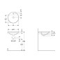 Geberit VariForm - Vasque à encastrer, diamètre 480 mm, avec trop-plein, blanc 500.704.01.2 Geberit VariForm - Vasque à encastrer, diamètre 480 mm, avec trop-plein, blanc 500.704.01.2