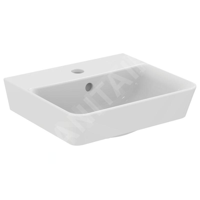 Ideal Standard Connect Air - Lave-main Cube, 400x350x160 mm avec un trou pour mitigeur, blanc E030701 Ideal Standard Connect Air - Lave-main Cube, 400x350x160 mm avec un trou pour mitigeur, blanc E030701