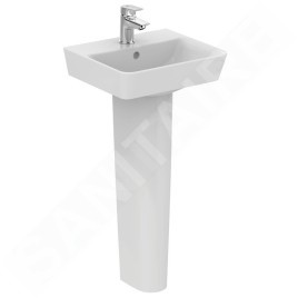Ideal Standard Connect Air - Lave-main Cube, 400x350x160 mm avec un trou pour mitigeur, blanc E030701