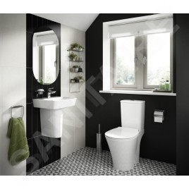 Ideal Standard Connect Air - Lave-main Cube, 400x350x160 mm avec un trou pour mitigeur, blanc E030701