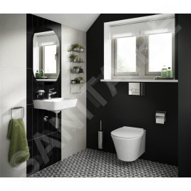 Ideal Standard Connect Air - Lave-main Cube, 400x350x160 mm avec un trou pour mitigeur, blanc E030701