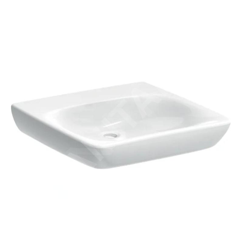 Geberit Selnova Comfort - Lavabo adapté aux PMR, sans trop-plein, sans trou pour robinetterie, blanc 502.771.00.7 Geberit Selnova Comfort - Lavabo adapté aux PMR, sans trop-plein, sans trou pour robinetterie, blanc 502.771.00.7