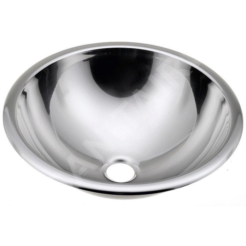 Sapho Inox - Lavabo à encastrer, diamètre 405 mm, inox 13030.B Sapho Inox - Lavabo à encastrer, diamètre 405 mm, inox 13030.B