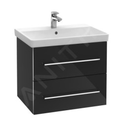 Villeroy & Boch Avento - Meuble lavabo 600x470 mm, avec trop-plein, trou de robinetterie, CeramicPlus, blanc alpin 415860R1