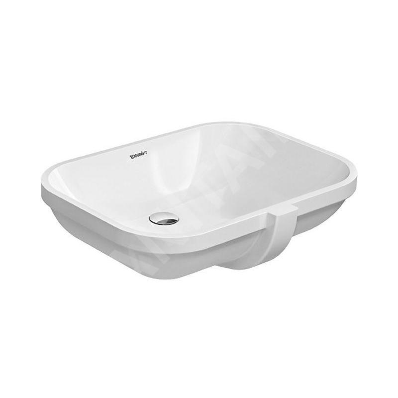 Duravit D-Code - Vasque à encastrer 560x400 mm, sans trou, blanc alpin 0338560000 Duravit D-Code - Vasque à encastrer 560x400 mm, sans trou, blanc alpin 0338560000