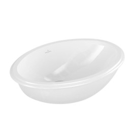 Villeroy & Boch Evana - Vasque sans trou à encastrer par dessous, 500x350 mm, avec CeramicPlus 614700R1
