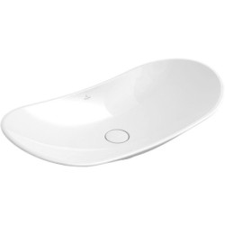 Villeroy & Boch My Nature - Vasque sans trou sans trop-plein, 810 mm x 410 mm, avec CeramicPlus, blanc 411080R1
