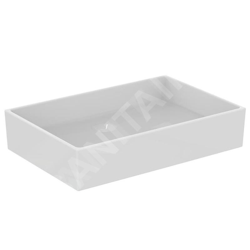 Ideal Standard Extra - Lavabo à poser 600x400 mm, sans trop-plein, blanc T374001 Ideal Standard Extra - Lavabo à poser 600x400 mm, sans trop-plein, blanc T374001