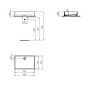 Ideal Standard Extra - Lavabo à poser 600x400 mm, sans trop-plein, blanc T374001 Ideal Standard Extra - Lavabo à poser 600x400 mm, sans trop-plein, blanc T374001