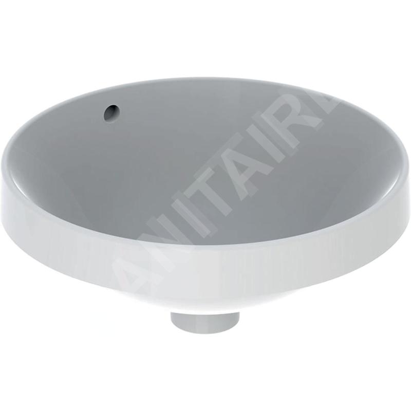 Geberit VariForm - Vasque à encastrer, diamètre 400 mm, avec trop-plein, blanc 500.700.01.2 Geberit VariForm - Vasque à encastrer, diamètre 400 mm, avec trop-plein, blanc 500.700.01.2
