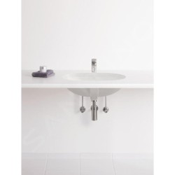 Villeroy & Boch O.novo - Vasque sans trou à installer par le bas, avec trop-plein, 600 mm x 350 mm, blanc- vasque 41626001