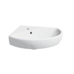 Geberit Selnova - Lave-main d’angle 590x560 mm avec un trou de robinetterie, blanc 501.050.00.5