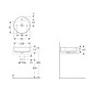 Geberit VariForm - Vasque, diamètre 450 mm, avec trop-plein, trou pour robinetterie, blanc 500.769.01.2 Geberit VariForm - Vasque, diamètre 450 mm, avec trop-plein, trou pour robinetterie, blanc 500.769.01.2
