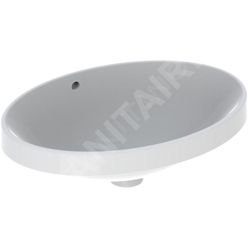 Geberit VariForm - Vasque à encastrer 500x400 mm, avec trop-plein, blanc 500.708.01.2 Geberit VariForm - Vasque à encastrer 500x400 mm, avec trop-plein, blanc 500.708.01.2