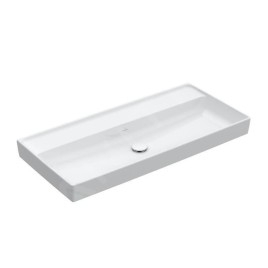 Villeroy & Boch Collaro - Meuble lavabo 1000x470 mm, sans trop-plein, sans trou de robinetterie, blanc alpin 4A33A301