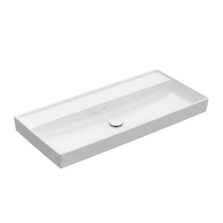 Villeroy & Boch Collaro - Meuble lavabo 1000x470 mm, sans trop-plein, sans trou de robinetterie, blanc alpin 4A33A301