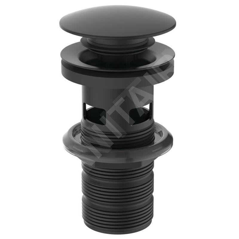 Ideal Standard Accessoires - Bonde Click-Clack, noir E1482XG