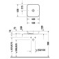 Duravit Cape Cod - Lavabo 430x430 mm, DuraCeram, blanc 2340430000