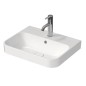 Duravit Happy D.2 Plus - Vasque 500x400 mm, avec un trou pour robinet, avec WonderGliss, blanc 23605000001 Duravit Happy D.2 Plus - Vasque 500x400 mm, avec un trou pour robinet, avec WonderGliss, blanc 23605000001