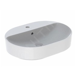 Geberit VariForm - Vasque 500x480 mm, avec trop-plein, trou pour robinetterie, blanc 500.775.01.2