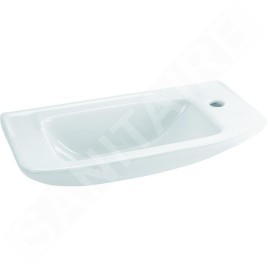 Ideal Standard Eurovit - Lave-mains 500x235x125 mm, un trou pour mitigeur, blanc R421901