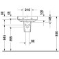 Duravit Happy D.2 - Lave-mains 500x360 mm, avec un trou pour mitigeur, blanc alpin 0709500000