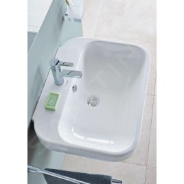 Duravit Happy D.2 - Lave-mains 500x360 mm, avec un trou pour mitigeur, blanc alpin 0709500000