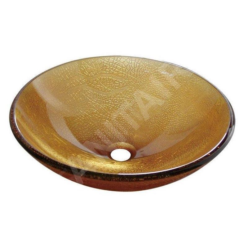 Sapho Beauty - Vasque en verre SUN, diamètre 420 mm, miel 2501-03 Sapho Beauty - Vasque en verre SUN, diamètre 420 mm, miel 2501-03
