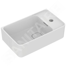 Ideal Standard Strada II - Lave-mains 450x270 mm, 1 trou pour robinet à droite, avec Ideal Plus, blanc T2994MA