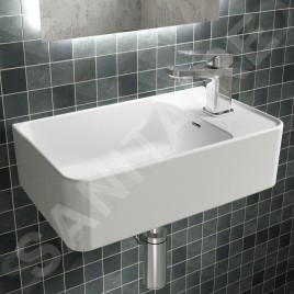 Ideal Standard Strada II - Lave-mains 450x270 mm, 1 trou pour robinet à droite, avec Ideal Plus, blanc T2994MA