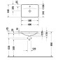 Duravit D-Neo - Vasque à encastrer 600x440 mm, 1 trou pour robinetterie, blanc 0357600027
