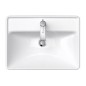 Duravit D-Neo - Vasque à encastrer 600x440 mm, 1 trou pour robinetterie, blanc 0357600027