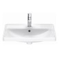 Duravit D-Neo - Vasque à encastrer 600x440 mm, 1 trou pour robinetterie, blanc 0357600027