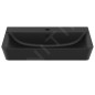 Ideal Standard Connect Air - Lave-mains Cube 600x460x160 mm, avec trop-plein, avec trou pour robinetterie, noir E0298V3
