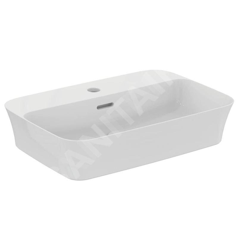 Ideal Standard Ipalyss - Vasque, 550x380 mm, avec trop-plein, un trou pour robinetterie, blanc E207701 Ideal Standard Ipalyss - Vasque, 550x380 mm, avec trop-plein, un trou pour robinetterie, blanc E207701