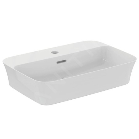 Ideal Standard Ipalyss - Vasque, 550x380 mm, avec trop-plein, un trou pour robinetterie, blanc E207701