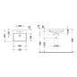 Duravit Vero Air - Lavabo à encastrer 550x455 mm, avec trop-plein, trou pour robinetterie, WonderGliss, blanc 03835500001 Duravit Vero Air - Lavabo à encastrer 550x455 mm, avec trop-plein, trou pour robinetterie, WonderGliss, blanc 03835500001