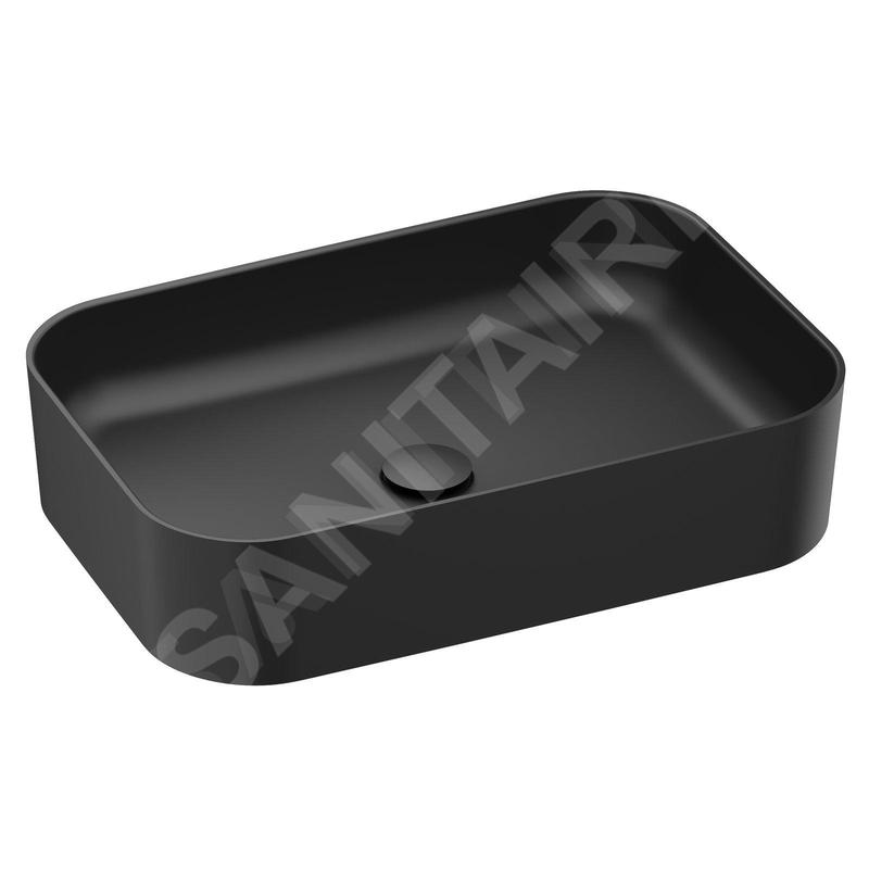 Ravak Ceramic - Vasque à poser, 550x370 mm, sans trop-plein, noir mat XJX0D155001 Ravak Ceramic - Vasque à poser, 550x370 mm, sans trop-plein, noir mat XJX0D155001