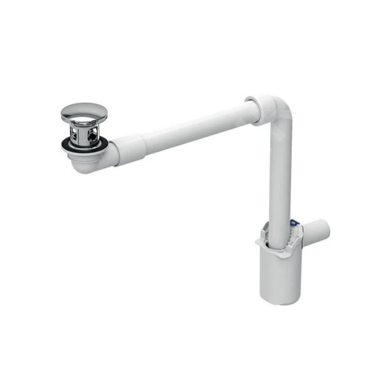 Geberit Accessoires - Siphon gain de place, pour les lavabos avec trop-plein, ClickClack, chrome 152.073.21.1 Geberit Accessoires - Siphon gain de place, pour les lavabos avec trop-plein, ClickClack, chrome 152.073.21.1
