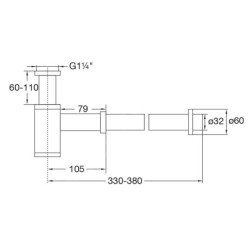 Steinberg 100 - Siphon design, nickel brossé 100 1696 BN
