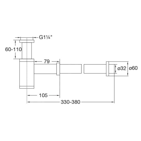 Steinberg 100 - Siphon design, nickel brossé 100 1696 BN