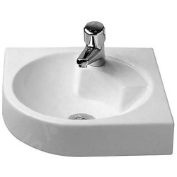 Duravit Architec - Lavabo d’angle un trou sans trop-plein, 635 mm x 540 mm, blanc- lavabo 0448450000
