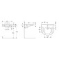 Geberit Publica - Lavabo adapté aux PMR, 600x550x115 mm, sans trop-plein, trou de robinetterie, blanc alpin 402160016 Geberit Publica - Lavabo adapté aux PMR, 600x550x115 mm, sans trop-plein, trou de robinetterie, blanc alpin 402160016