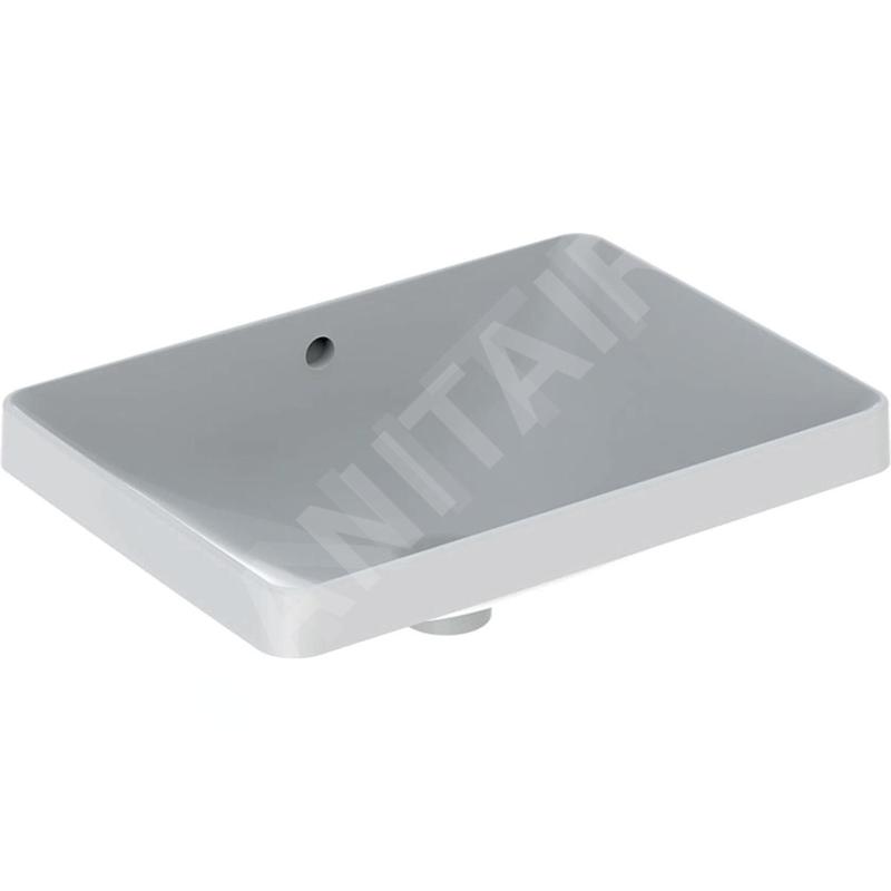 Geberit VariForm - Vasque à encastrer 550x400 mm, avec trop-plein, blanc 500.736.01.2 Geberit VariForm - Vasque à encastrer 550x400 mm, avec trop-plein, blanc 500.736.01.2