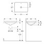 Geberit VariForm - Vasque à encastrer 550x400 mm, avec trop-plein, blanc 500.736.01.2 Geberit VariForm - Vasque à encastrer 550x400 mm, avec trop-plein, blanc 500.736.01.2