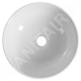 Sapho Lavabos - Vasque à poser, diamètre 33 cm, sans trop-plein, blanc TU0077