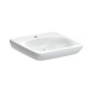 Geberit Selnova Comfort - Lavabo 550x550 mm, pour personne à mobilité réduite, avec un trou de robinetterie, sans trop-plein,