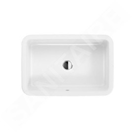 Villeroy & Boch Architectura - Vasque, 600x400 mm, avec trop-plein, sans trou de robinetterie, blanc alpin 41276001