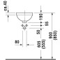 Duravit Architec - Lavabo sans trou, avec trop-plein, diamètre 275 mm, blanc - lavabo 0319270000 Duravit Architec - Lavabo sans trou, avec trop-plein, diamètre 275 mm, blanc - lavabo 0319270000